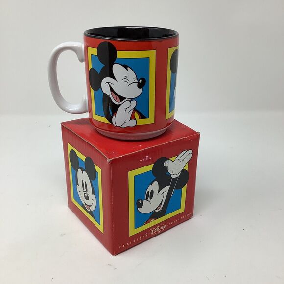 Mickey Mouse Coffee Mug Cup Ceramic The Disney Store with Box - Picture 3 of 12